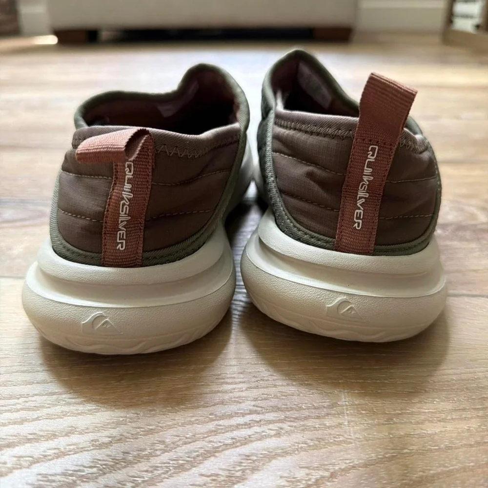 Quiksilver Quilted Puffy Slip On Mules Shoes Men 6 Women 8 EU 39 Camp Gorpcore